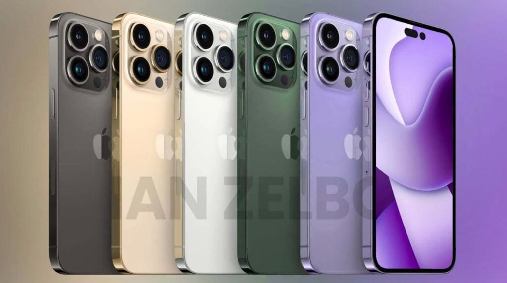 Rendus IPhone 14 Pro Les Nouvelles Couleurs Se Montrent