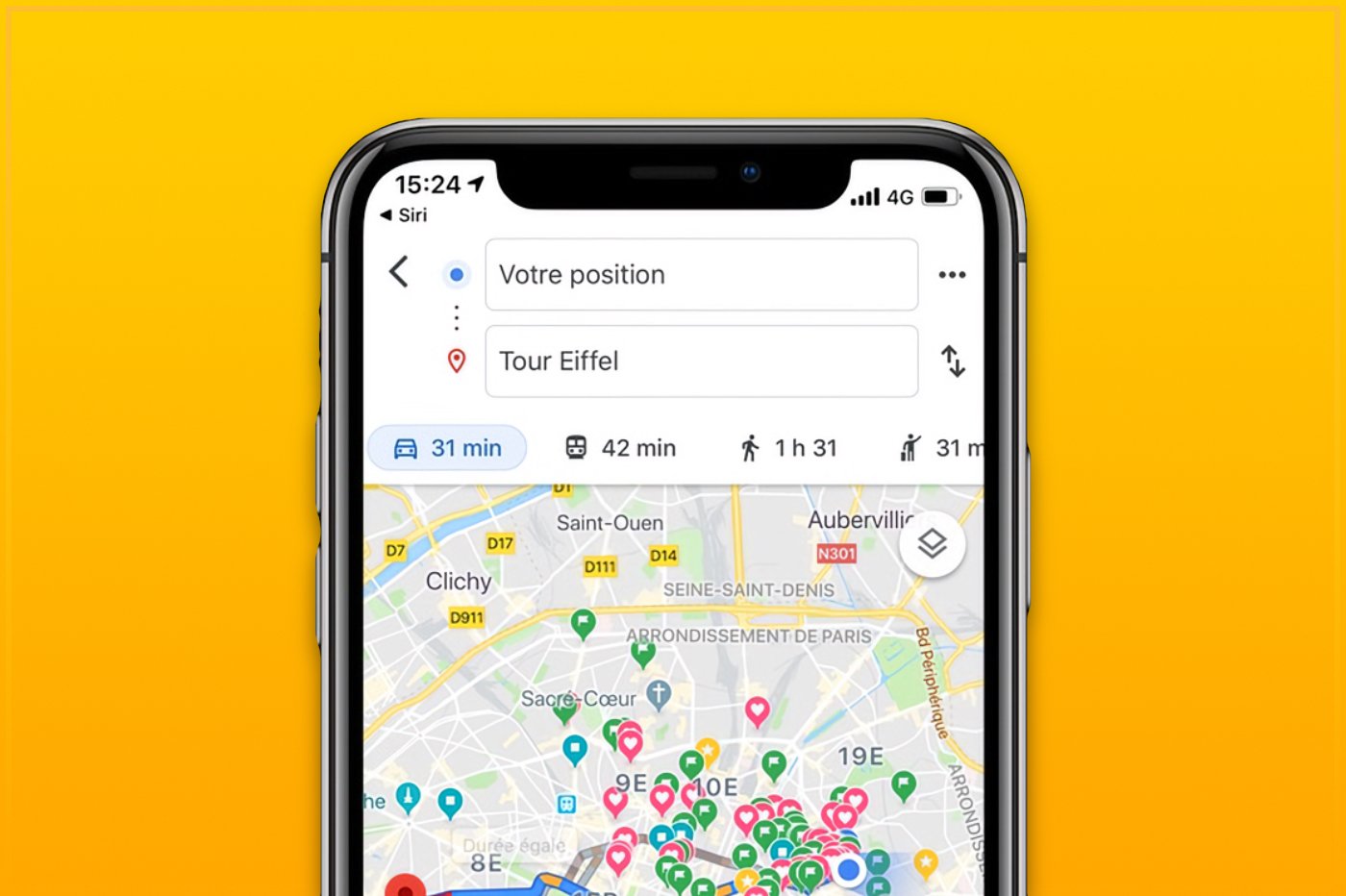 Android Auto permet enfin d'utiliser Google Maps simultanément sur  smartphone et l'écran de la voiture