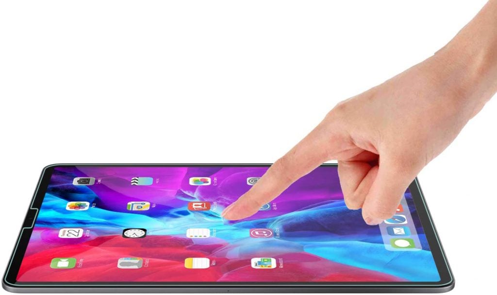 Vitre pour iPad Pro 12.9 2018 / 2020 / 2021 Verre Trempé 9H Anti-traces  Transparent