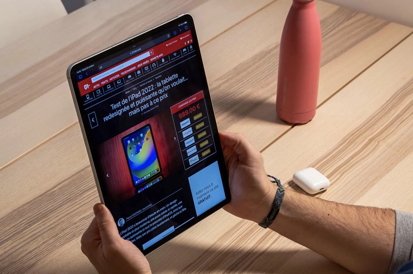 Notre test et avis sur l'iPad Air 5e génération: la tablette d'Apple qui  ressemble trop à l'iPad Pro?