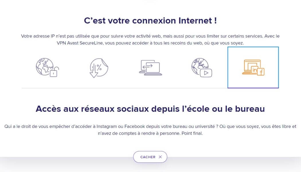 Contournement géo-blocages et censure avec Avast SecureLine