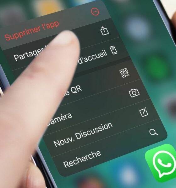 Supprimer WhatsApp iOS