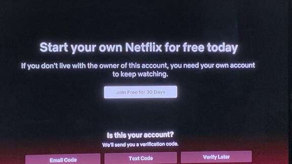 Partage de compte Netflix