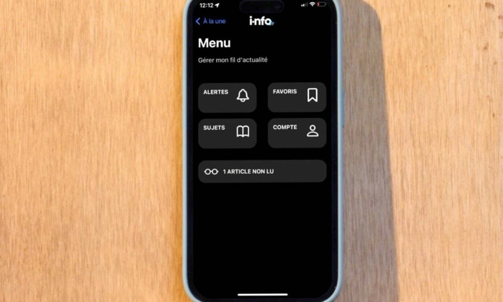App i-nfo.fr articles non lus