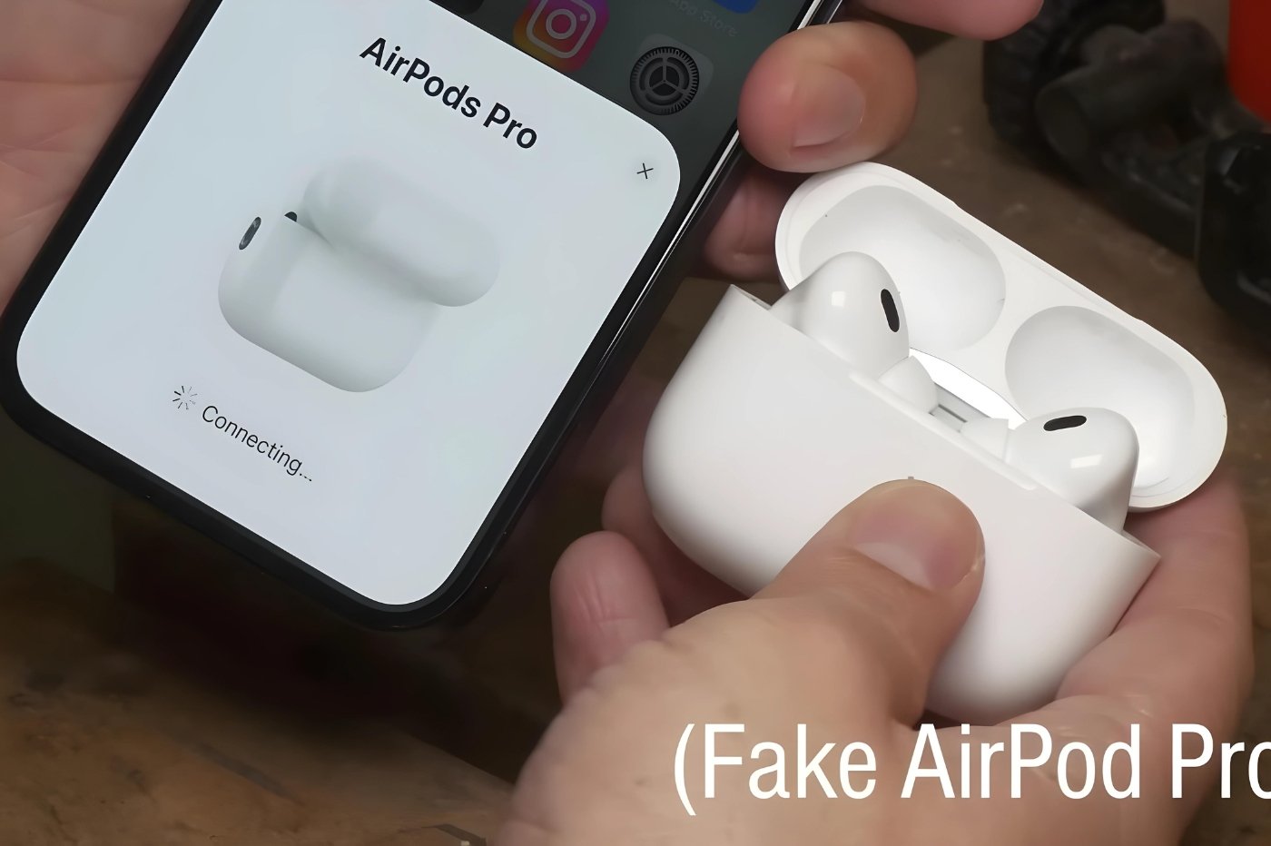 Apple AirPods blanc factice sans composant électronique