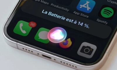 Siri batterie iPhone face id pourcentage