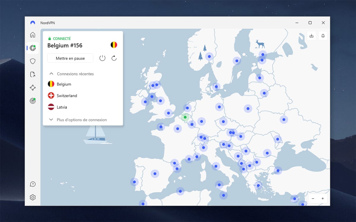 NordVPN Adresse IP Belge