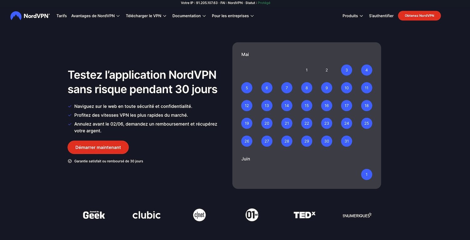 NordVPN essai gratuit