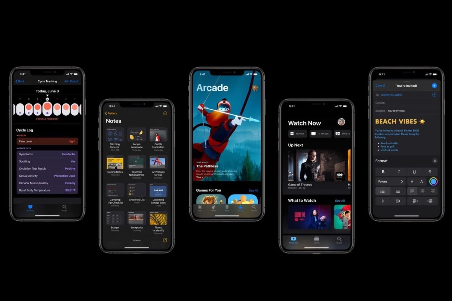 Apple iPhone mode sombre ios 18