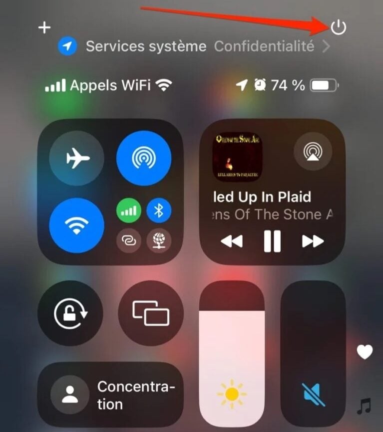 Ios 18 eteindre