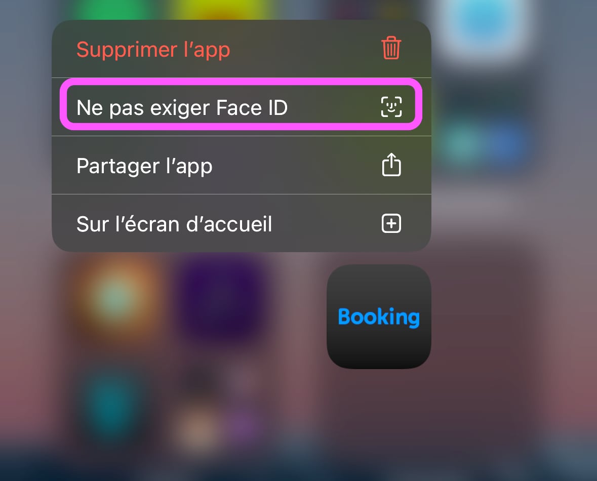 Afficher app masquée