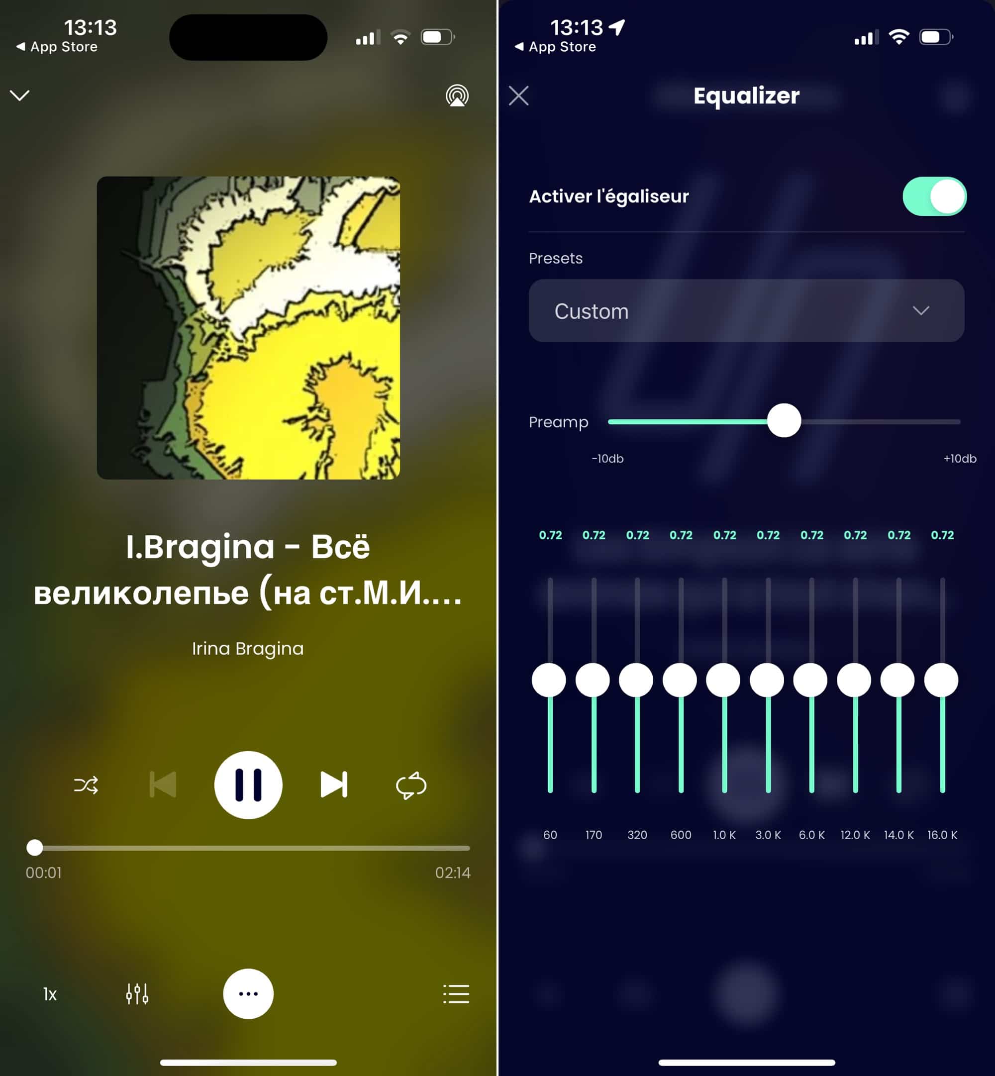 Winamp lecteur musique ios