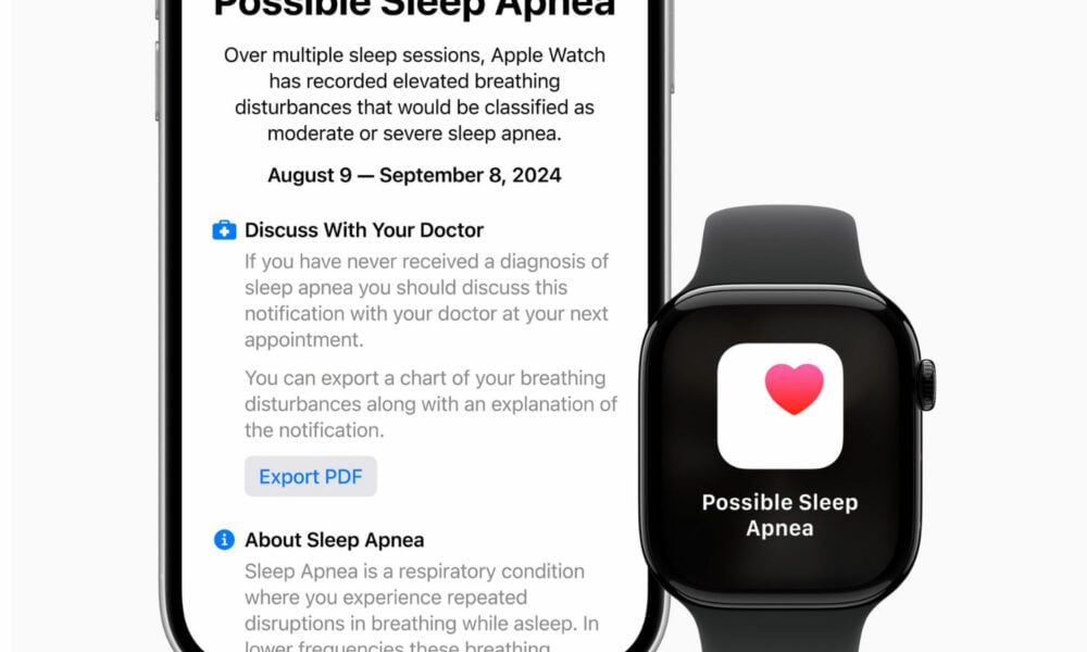 Apple watch series 10 apnee sommeil