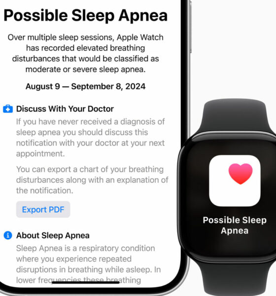 Apple watch series 10 apnee sommeil