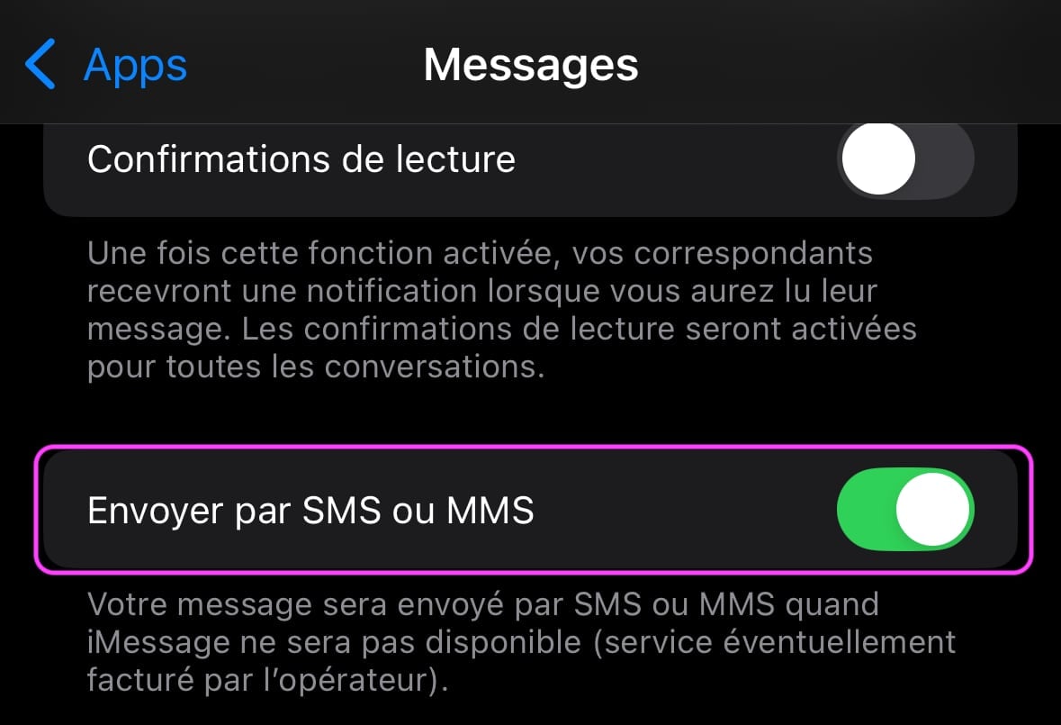 Envoyer par SMS/MMS