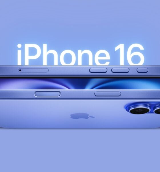 iPhone 16 fond bleu clair apple x iphon.fr