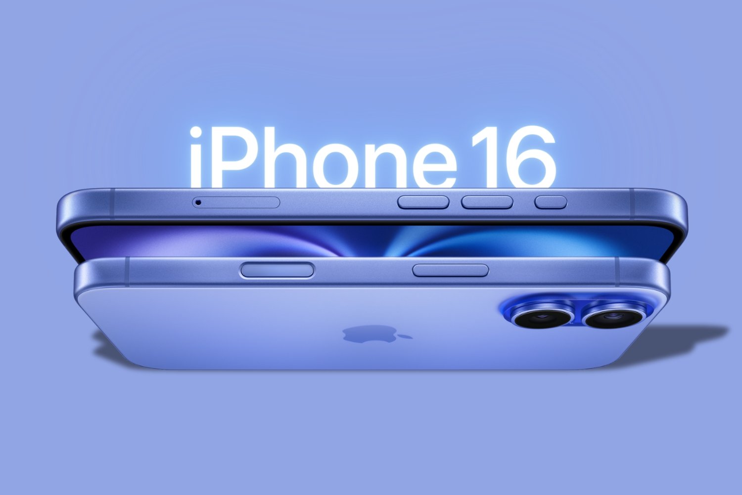 iPhone 16 fond bleu clair apple x iphon.fr