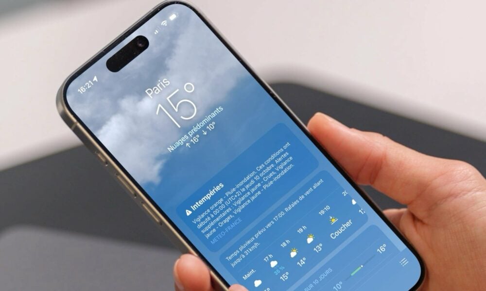 iOS 18 Météo