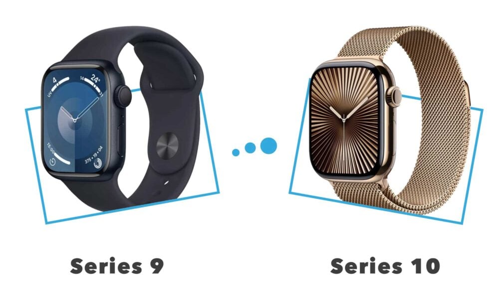 Comparatif Apple Watch Series 9 vs Series 10