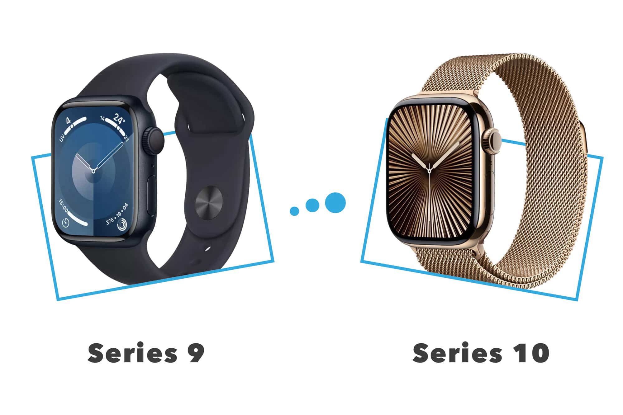 Comparatif Apple Watch Series 9 vs Series 10