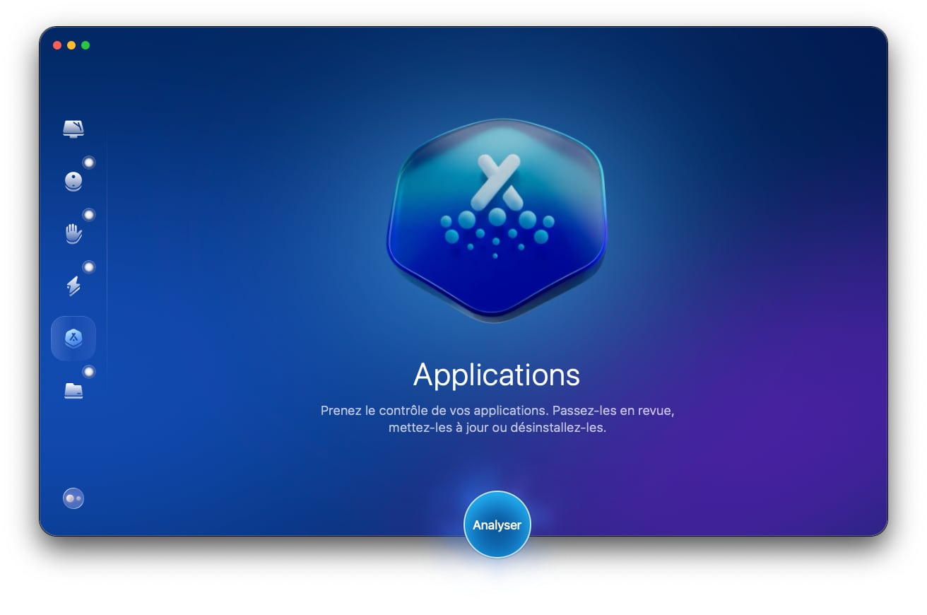 CleanMyMac analyse applications