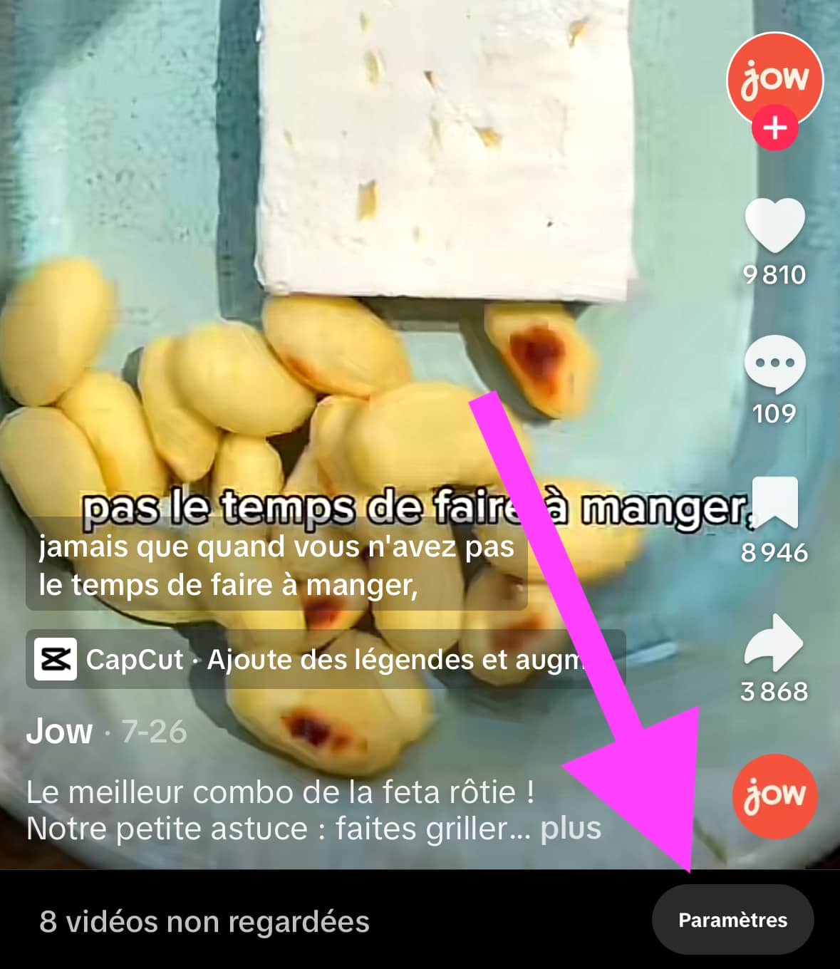 Tiktok paramètres vidéos hors ligne