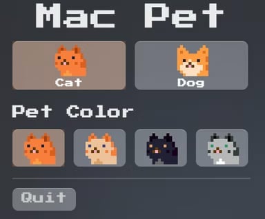 Mac Pet compagnons