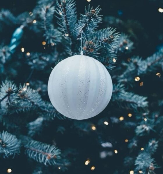 Boules sapin Noël blanc