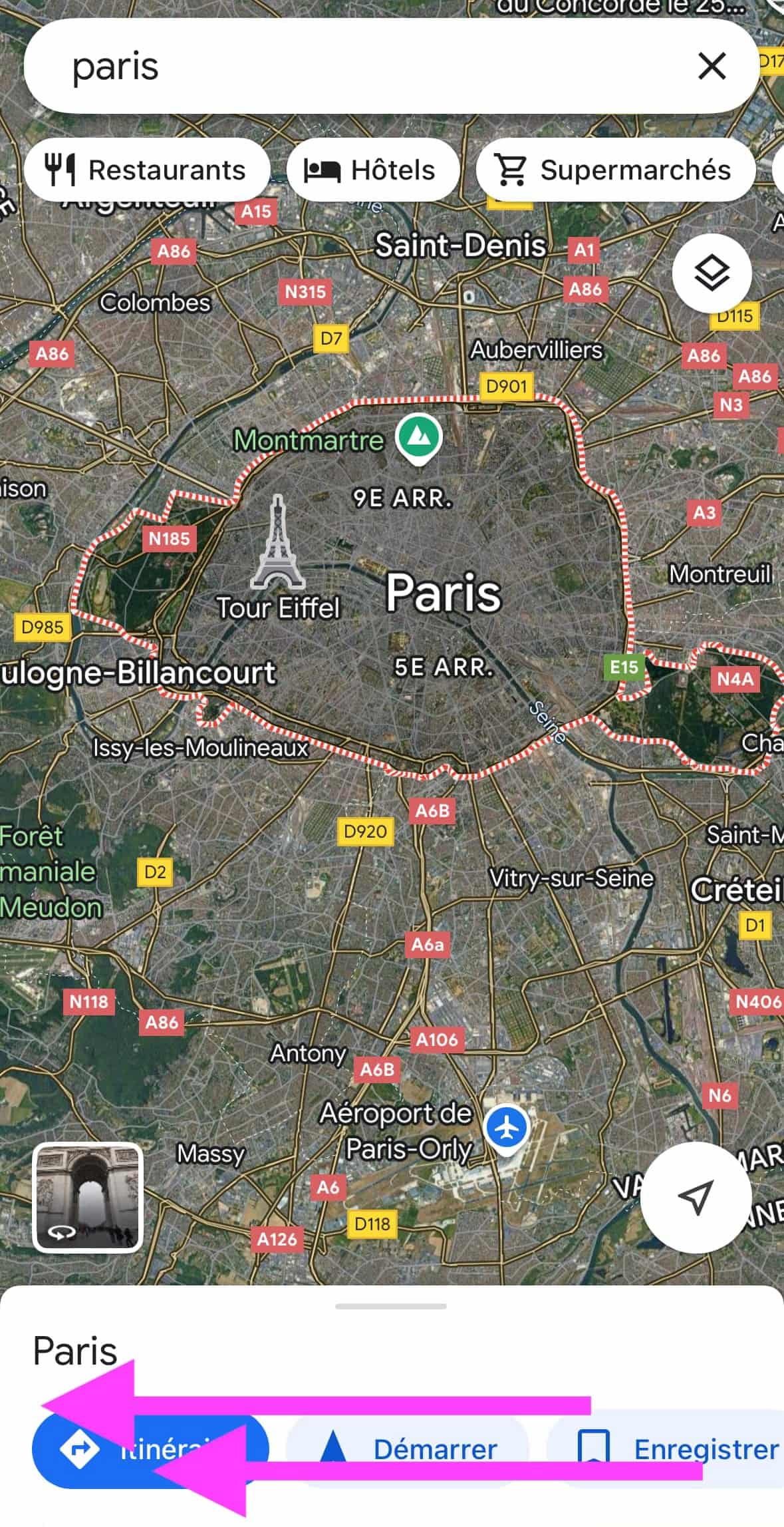 Google Maps iPhone cartes hors ligne