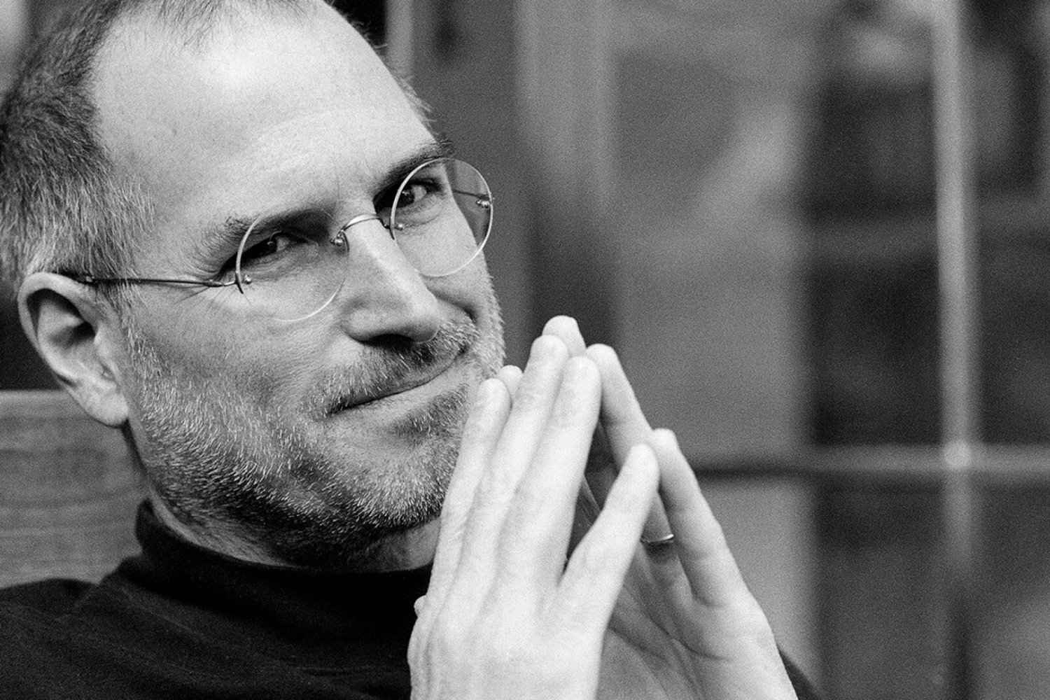 Steve jobs photo noir et blanc