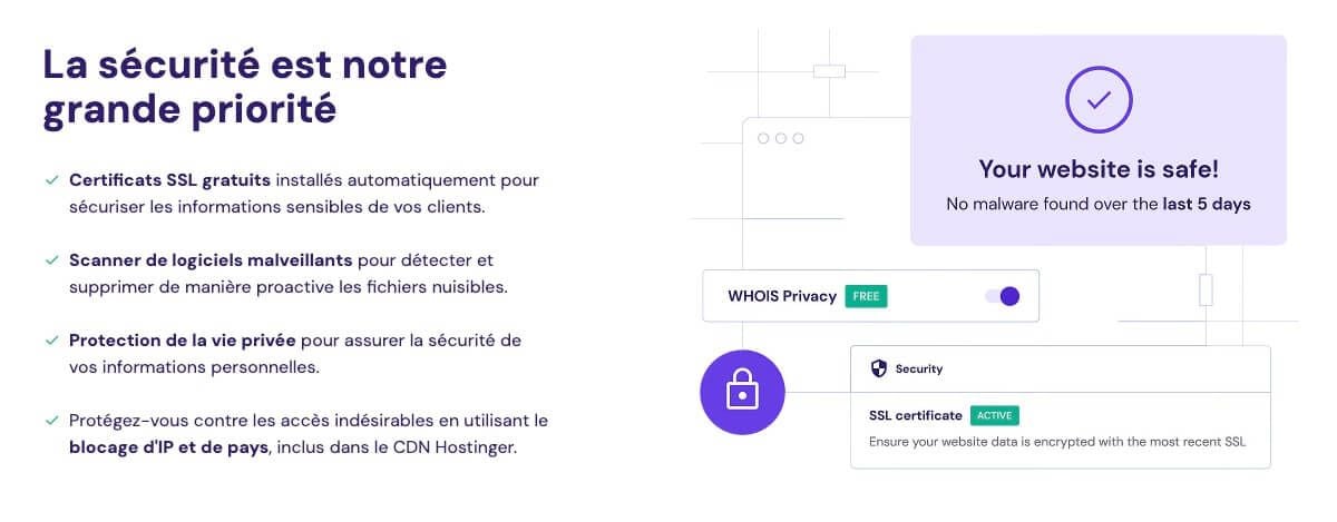 Sécurité Hostinger