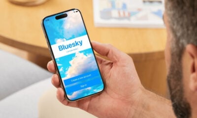 Bluesky application iPhone mockup iphonfr