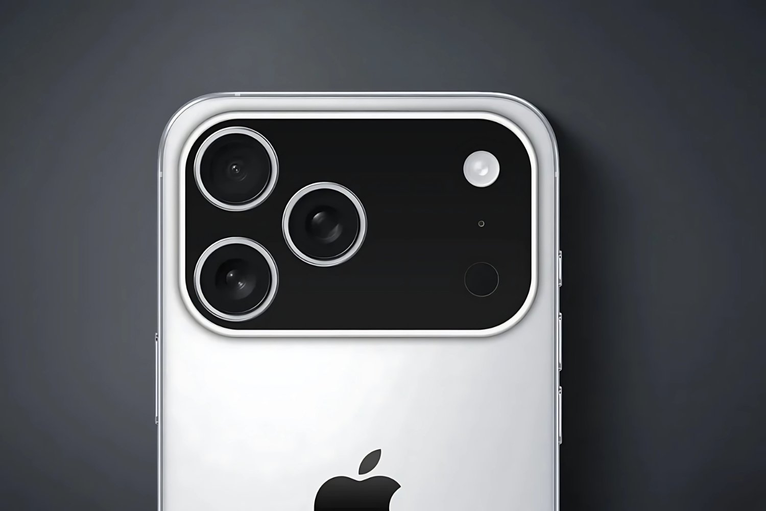 iPhone 17 Pro concept fond gris sans filigrane