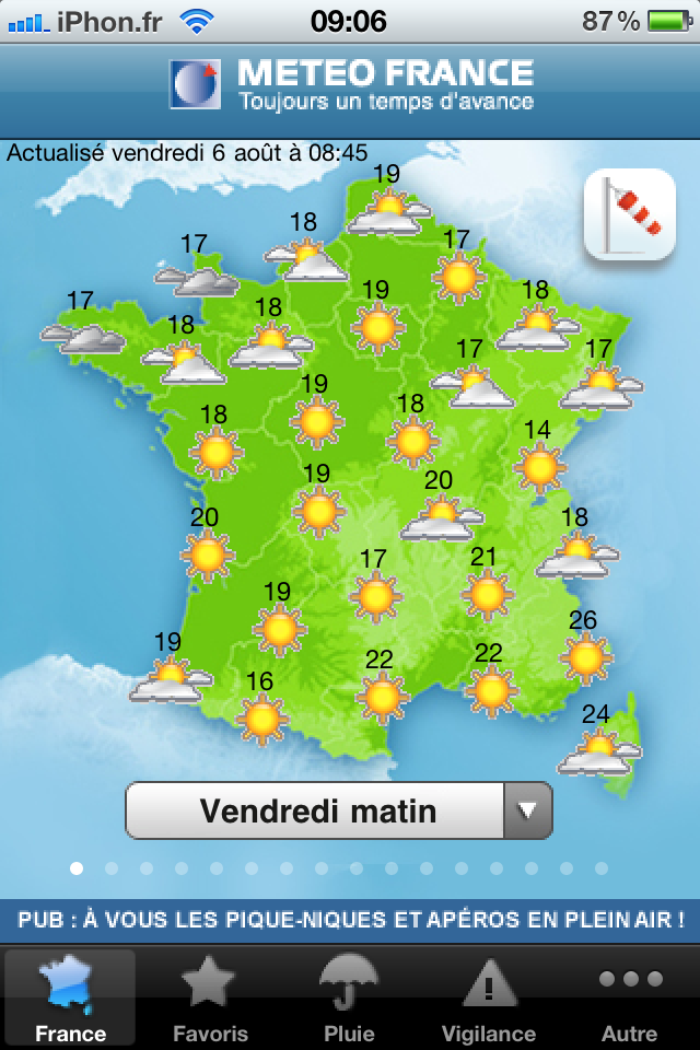 Prévisions météo à 10 jours pour la France - Météo60