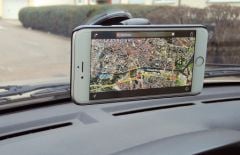 Support voiture smartphone - fixation à coller ou visser HR pour Iphone 5